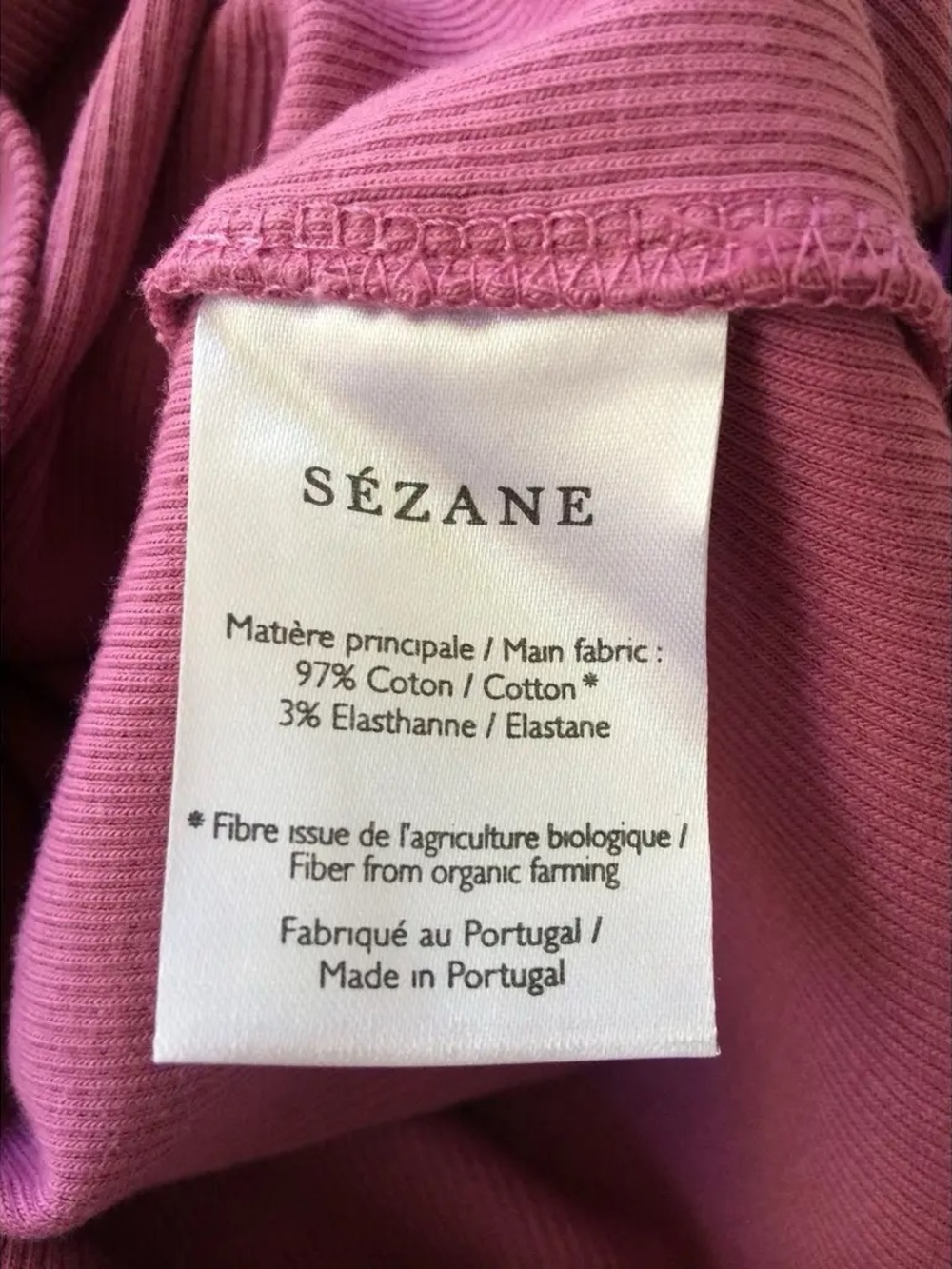 Sezane Elona Midi Dress in Magenta Organic Cotton Sz XS - Picture 5 of 11